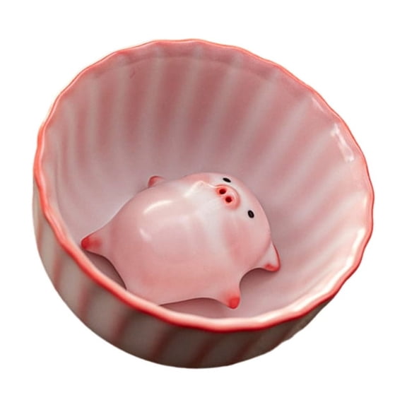 Jesscasday Spit Bubble Under Bottom Funny Teacups Cartoon Ceramics Pippy Figurine Teacup