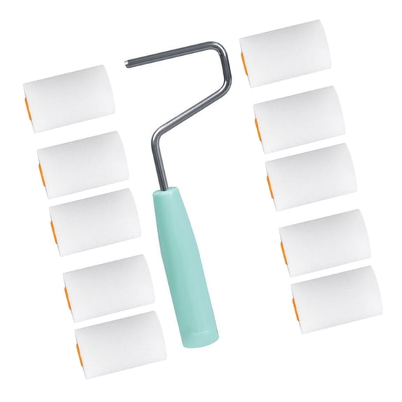 Jesscasday Sponge Roller Cleaning With Thumb Grip Foam Paint Roller For Tiles Glass Plastic
