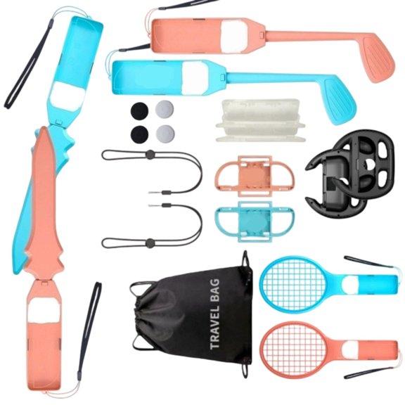 Jesscasday Sports Accessories Set Bundle Game Pack Gaming Accessory for NS2 Console