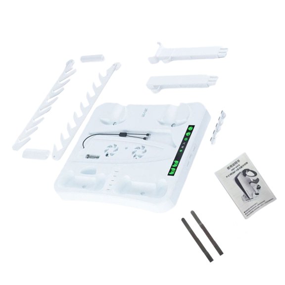 Jesscasday Stable Gaming Controller Charging Stand With Double USB Port And Storage Rack