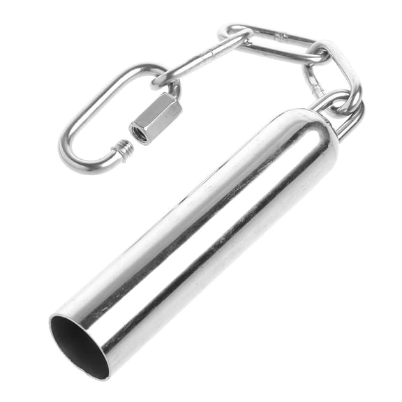 Jesscasday Stainless Steel Bell Toy Bird Cage Hanging Bite Toy for Medium Large Parrots