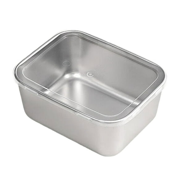 Jesscasday Stainless Steel Tiramisu Tray Mold Cake Pans with Cover for Baking Enthusiasts