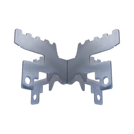 Jesscasday Stainless Steels Alcohols Stove Bracket Outdoor Camping Alcohols Cooker Holder Detachable Crosses Stand for Hiking