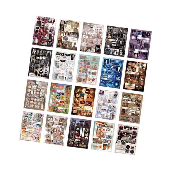 Jesscasday Stationery Sticker Japanese Styles Sticker Journal Sticker Die-Cut Sticker Book