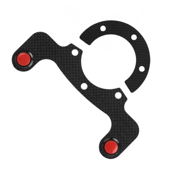 Jesscasday Steering Wheel Horn Button Lightweight 6 Bolt Design Single/Double Button Option