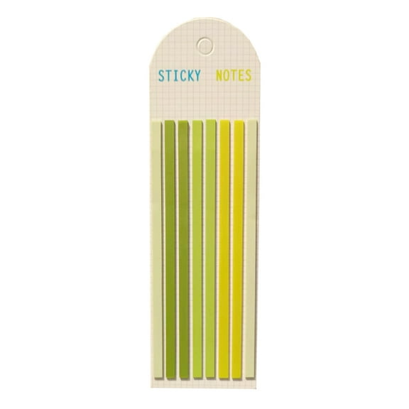 Jesscasday Strips-Memo Note Tab Translucent Sticky Notes Long Page-Markers Sticky Index Tab