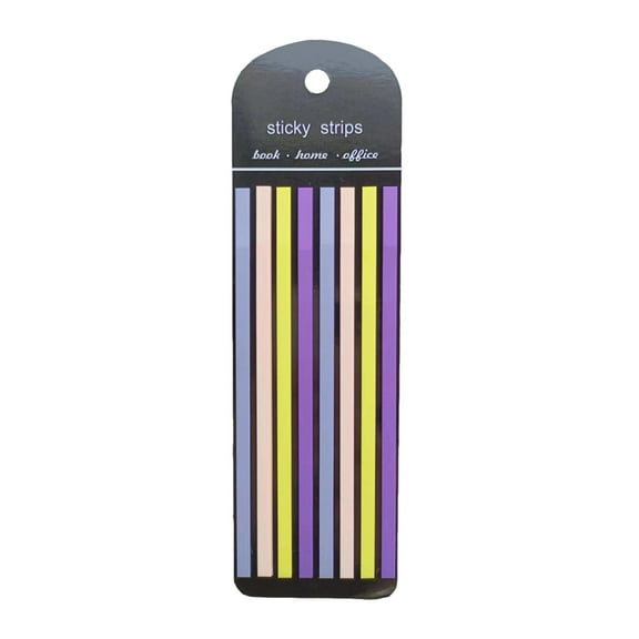 Jesscasday Strips-Memo Note Tab Translucent Sticky Notes Long Page-Markers Sticky Index Tab