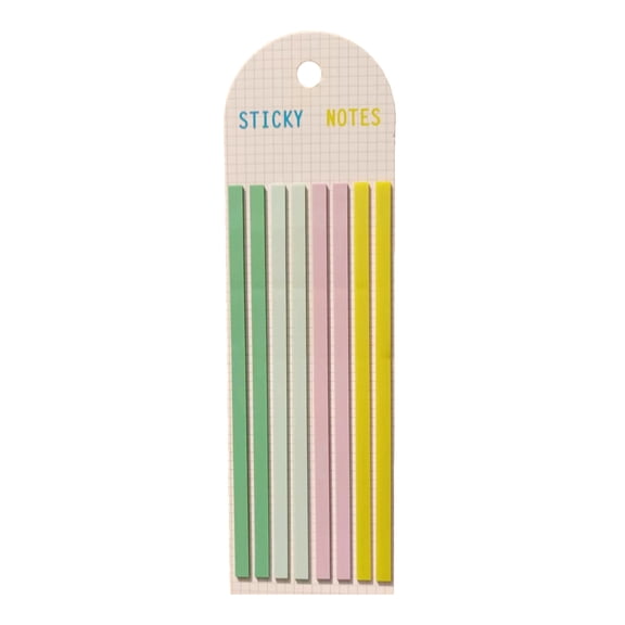 Jesscasday Strips-Memo Note Tab Translucent Sticky Notes Long Page-Markers Sticky Index Tab