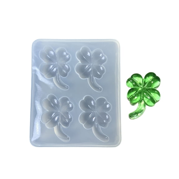 Jesscasday Sturdy Flexible Clovers Mold Resin Jewelry Making Creative DIY Crafting Essential Tool