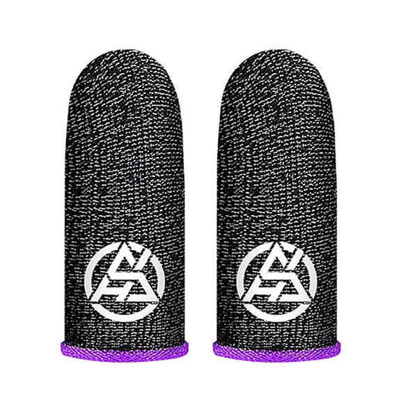 Jesscasday Stylish Glowing Touch Display Finger Protectors Sleeves For FPS Mobile Gaming 2x