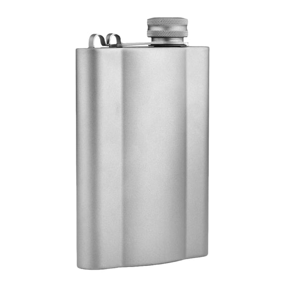 Jesscasday Titaniums Liquor Container Leak Proof 180ml Capacity Pocket Hip Flask Sport Drinking Bottle for Hiking Backpacking