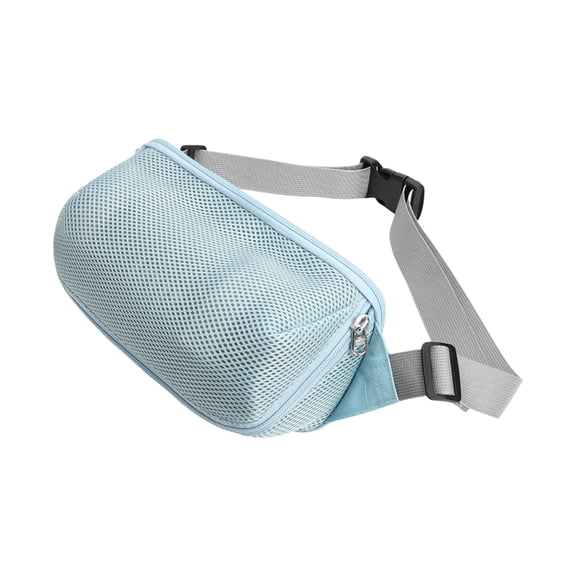 Jesscasday Travel Nylon Speaker Carrying Pouch Reinforced With Vibration Proof Design And Back Storage Pocket Adjustable Strap