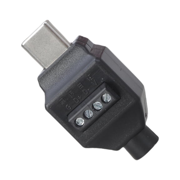 Jesscasday USB C Male Plug Connector 4Pin/5Pin Design Interfaces Adapter Solderless Support 65W Fast Charging and Data Transfer