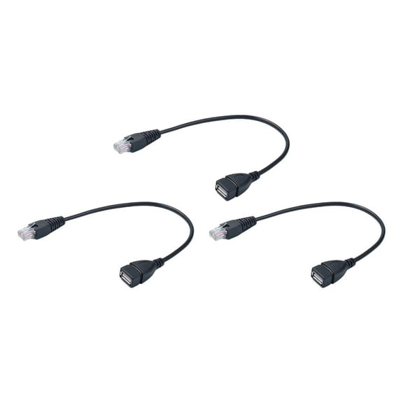 Jesscasday USB To RJ45 Converter Cable 30cm Length for Routers Modems Cameras Webcams