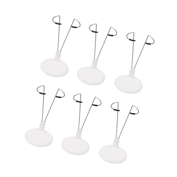 Jesscasday Universal Doll Support Stands Set Of 6 Metal Base Stabilizers For Display Organization