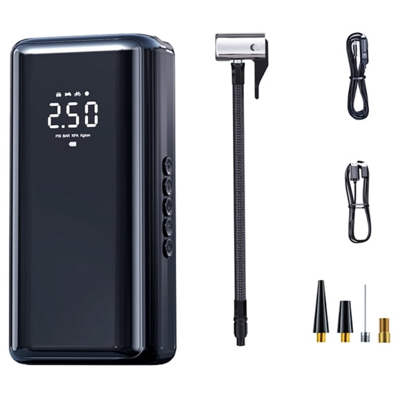 Jesscasday Universal Tire Inflator for Car Bike Motorcycle Car Air Compressor Air Pumps with LED Digital Display Portable