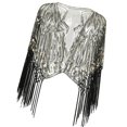 thumbnail image 1 of Jesscasday Vintage Style Evening Wrap with Sequins for Women Long Tassels Women's Top with Fringe for Bridal and Special Occasion, 1 of 16