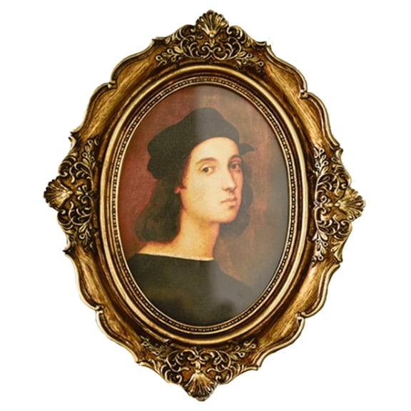 Jesscasday Vintage Style Resin Photo Frame for Living Room Bedroom Aesthetic Ornaments