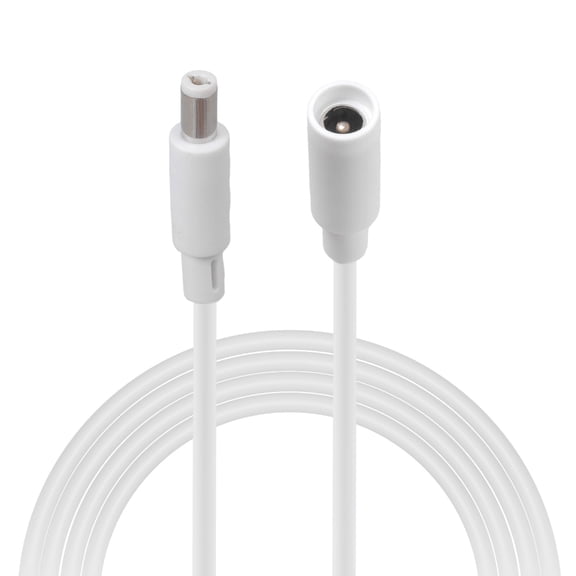 Jesscasday Waterproof DC5.5x2.1mm Power Extension Wire 36W Copper Conductors Cord Line for LED Strips CCTV Cameras