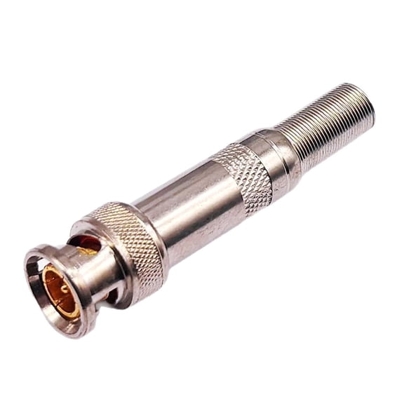 Jesscasday Welding BNC Monitoring Video Cable Connector Male Female Butt Joint Signal
