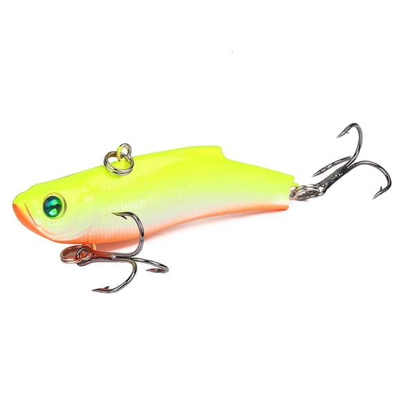 Jesscasday Winter Ice Fishing Lures Baits with Sharp Hooks Vibration Hard Baits Crankbait