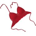 thumbnail image 1 of Jesscasday Women Crochet Halterneck Beach Wear Top Crochet Crop Top Crochet Halterneck Crop Top, 1 of 18