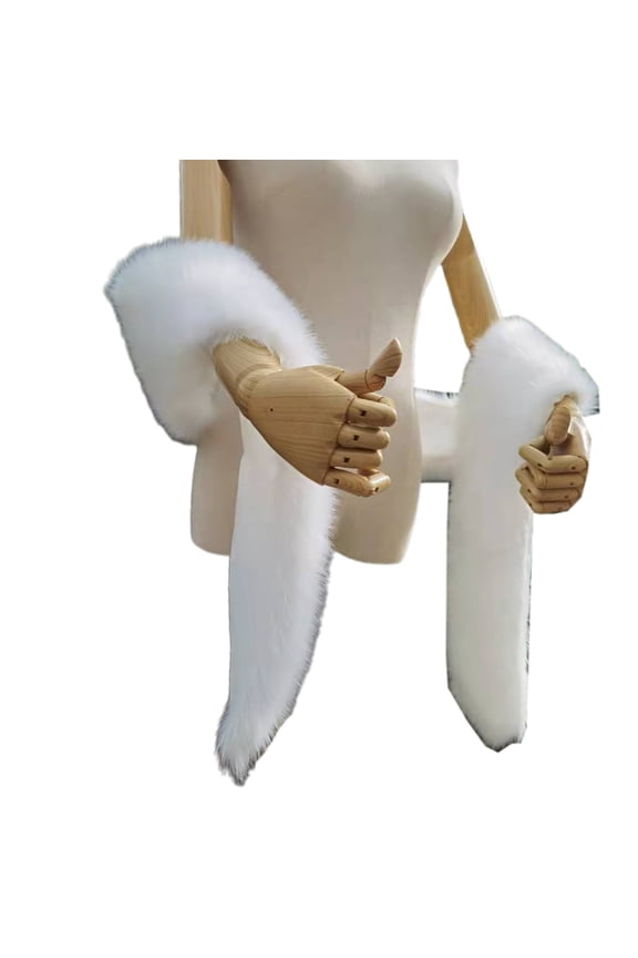 Women's Faux Fur Shawl Stole Wrap Party Collar Scarf for Fashion Show Prom Party