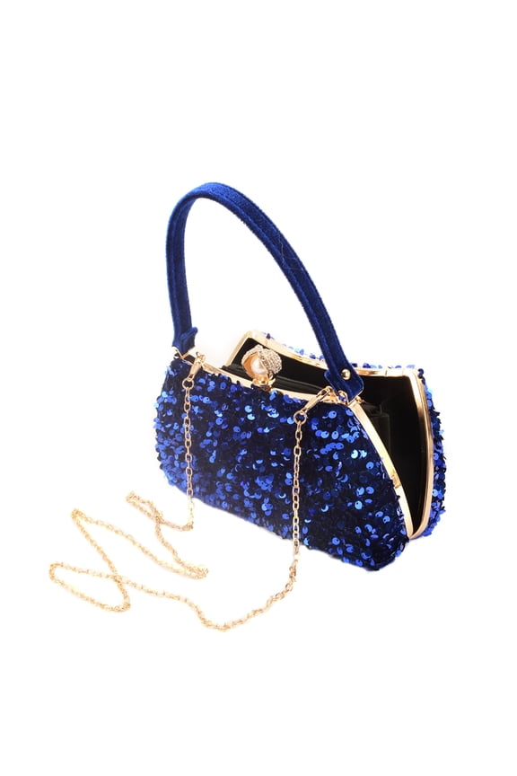 Womens Sequins Evening Bag Glitter Shoulder Bag Banquet Handbag Wedding Purse