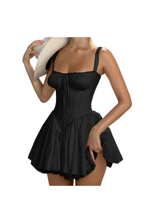 Womens Sexy Spaghetti Straps Bodycon Midi Dress Sleeveless Backless Cocktail Short Evening Dresses