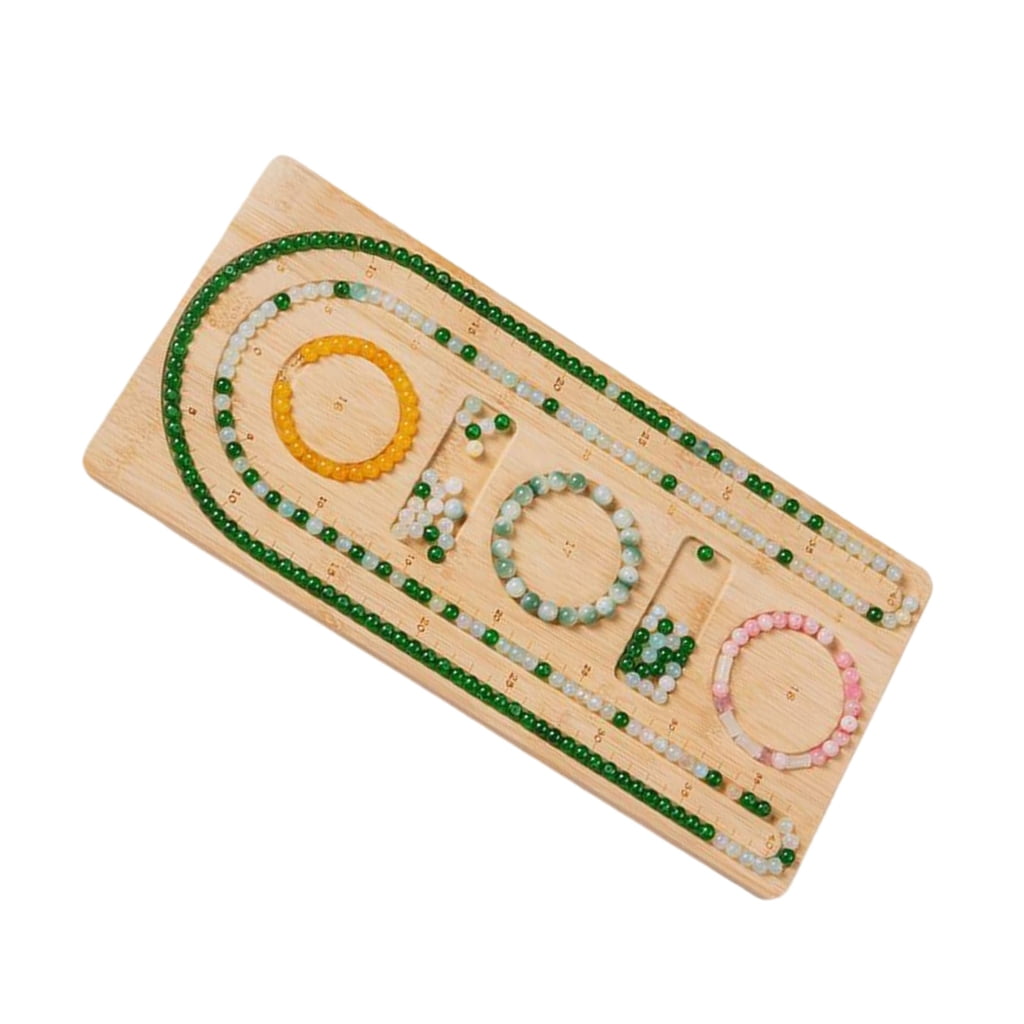 Jesscasday Wood Bead Designs Plate Solid Wood Hand Bead Jewelry Tool ...