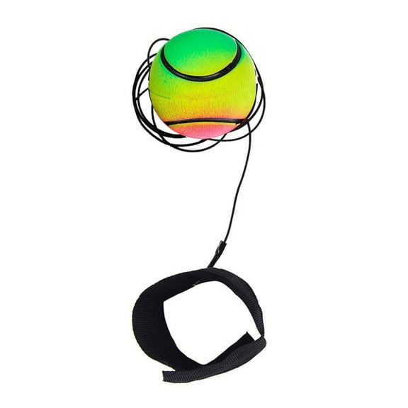 Jesscasday Wrist Return Ball Stress Relief Ball with Elastic Cord Rebounds Wrist Throw Ball