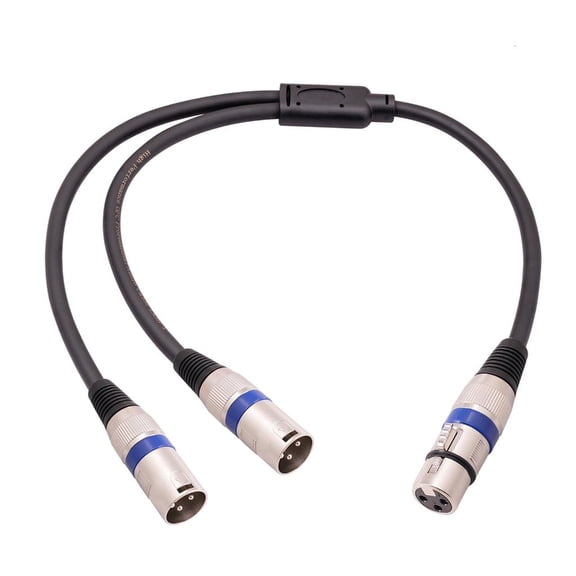 Jesscasday XLR Splitter Cable Microphone Cable XLR to XLR Patch Cable 3-Pin XLR Female Male