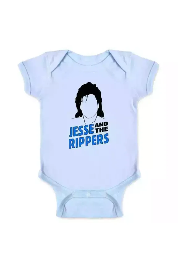 Jesse And The Rippers Band Retro Funny 90S Baby Bodysuit Cute Baby Onesie, BABY BODYSUIT LAT 4424