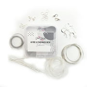 Jesse James Beads Metal Wire and Findings Kit in Silver, 47 pcs
