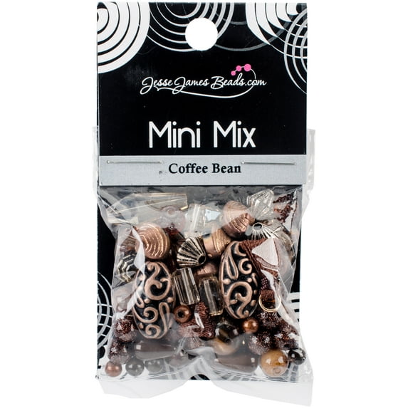 Jesse James Beads Mixed Media Mini Bead Mix in Coffee Bean