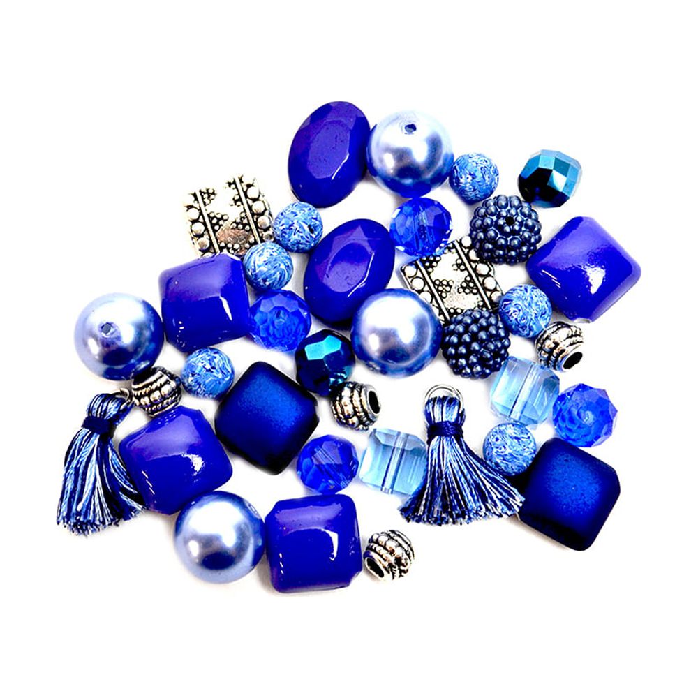 Jesse James Beads Spacer Bead Set in Dark Blue - image 1 of 5