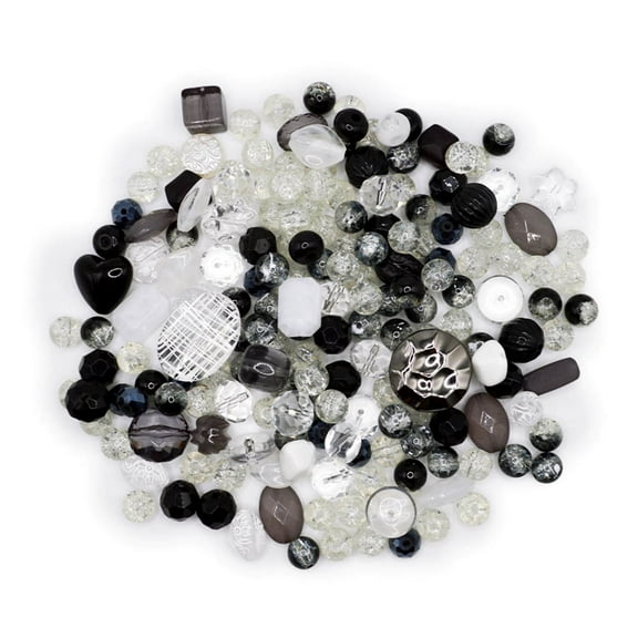 Jesse James Craft Beads Mix – Storm, 100 Pieces – Multi-Purpose Craft Beads for Teens & Adults
