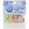thumbnail image 1 of Jesse James DIUBTN-6943 Sew Cute Sunflowers Dress It Up Embellishments, 1 of 1