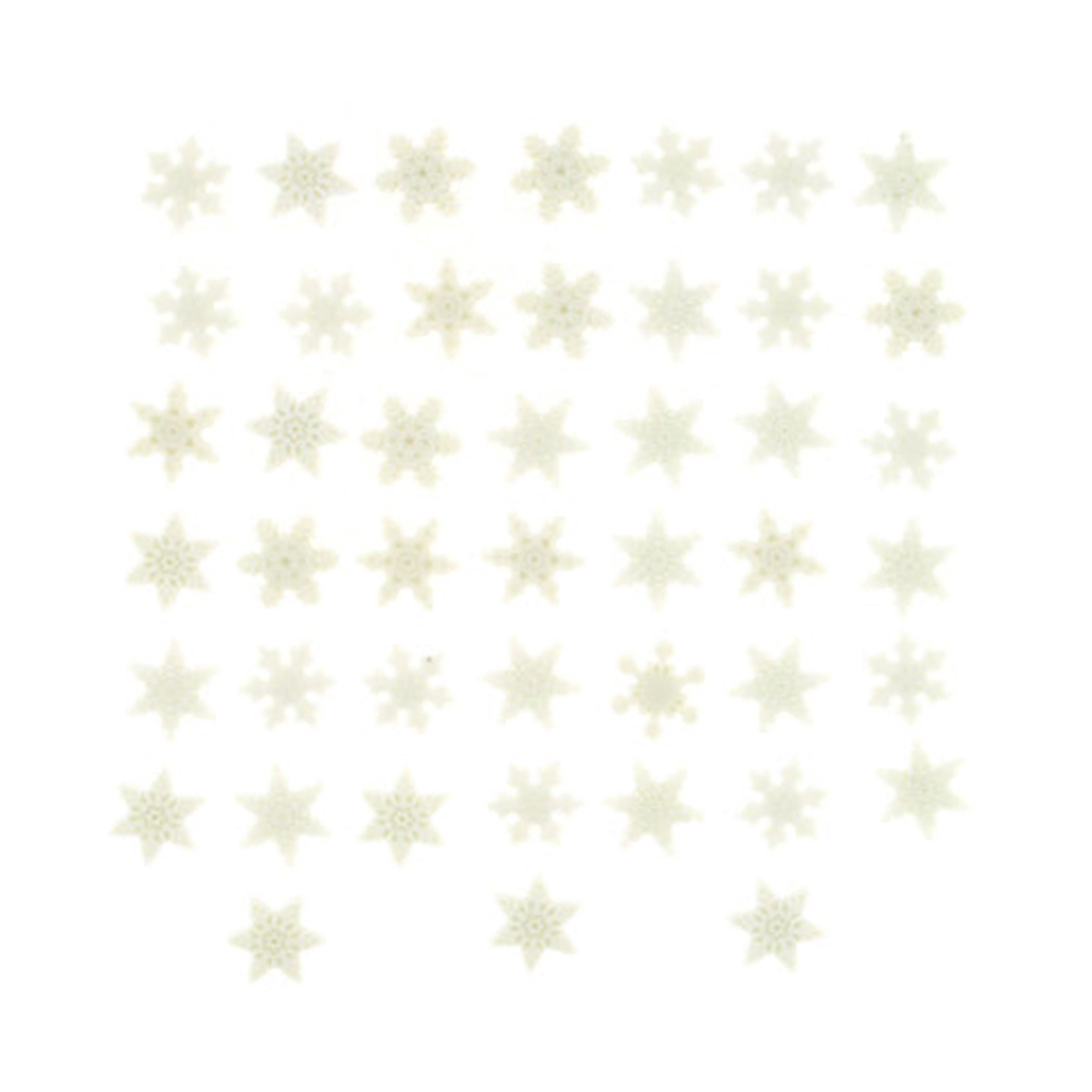 Jesse James Dress It Up Itty Bitty Multi-Count Snowflakes Embellishments