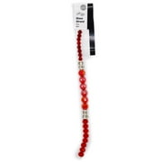 Jesse James Glass Strand Beads Trio – Red, 1 Piece, Ideal for Ages 16 and Up