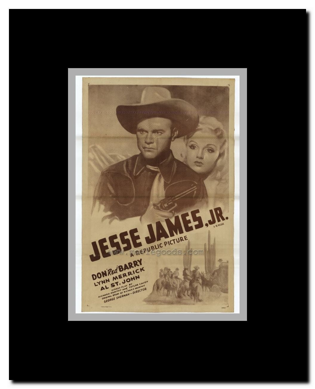 Jesse James Jr. Framed Movie Poster