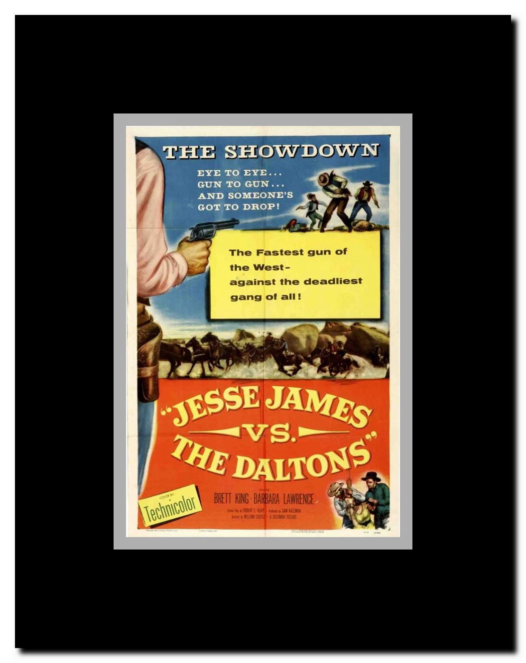 Jesse James vs the Daltons Framed Movie Poster