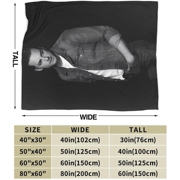 Jesse Lee Soffer Blanket Flannel Soft Throw Blankets for Bedroom Livingroom Sofa Home 60"X50"
