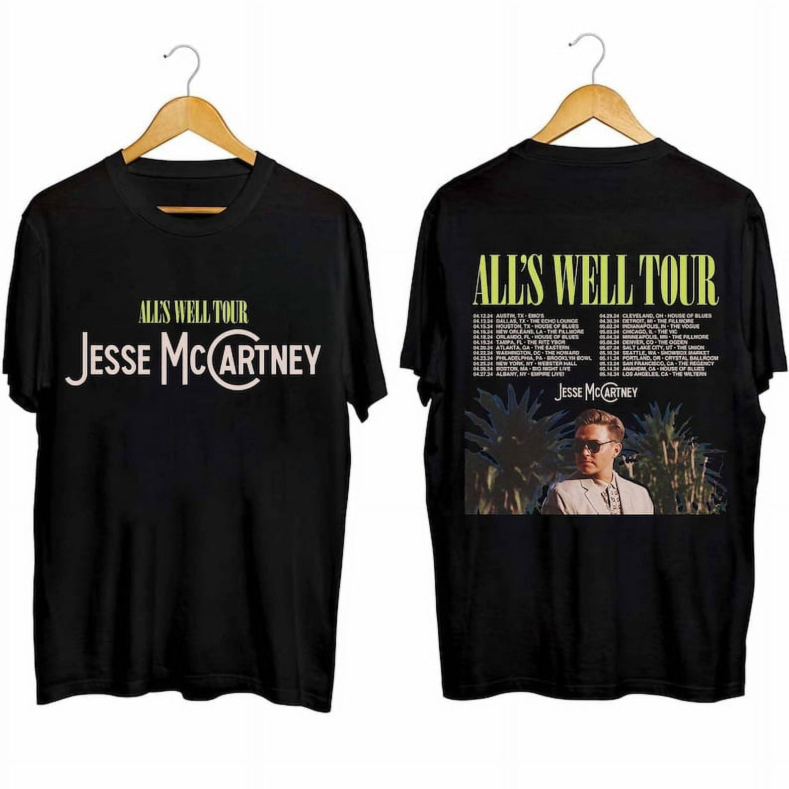 Jesse McCartney All's Well Tour 2024 Shirt, Jesse McCartney Fan Shirt