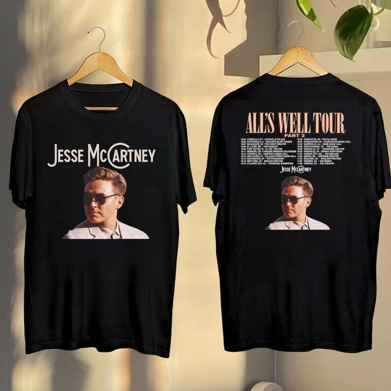 Jesse McCartney Alls Well Tour 2024 Part 2 Shirt, Graphic Jesse
