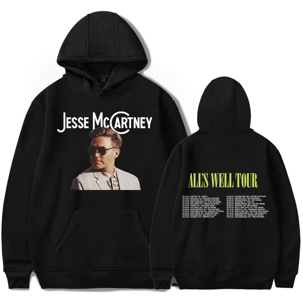 Jesse McCartney Merch All's Well Tour Hoodie Unisex Hooded