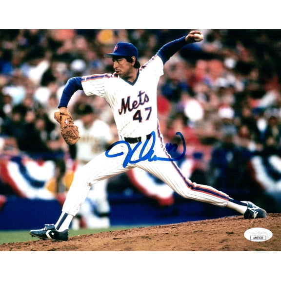 Jesse Orosco Signed Autographed 8X10 Photo Mets Home Pitching JSA
