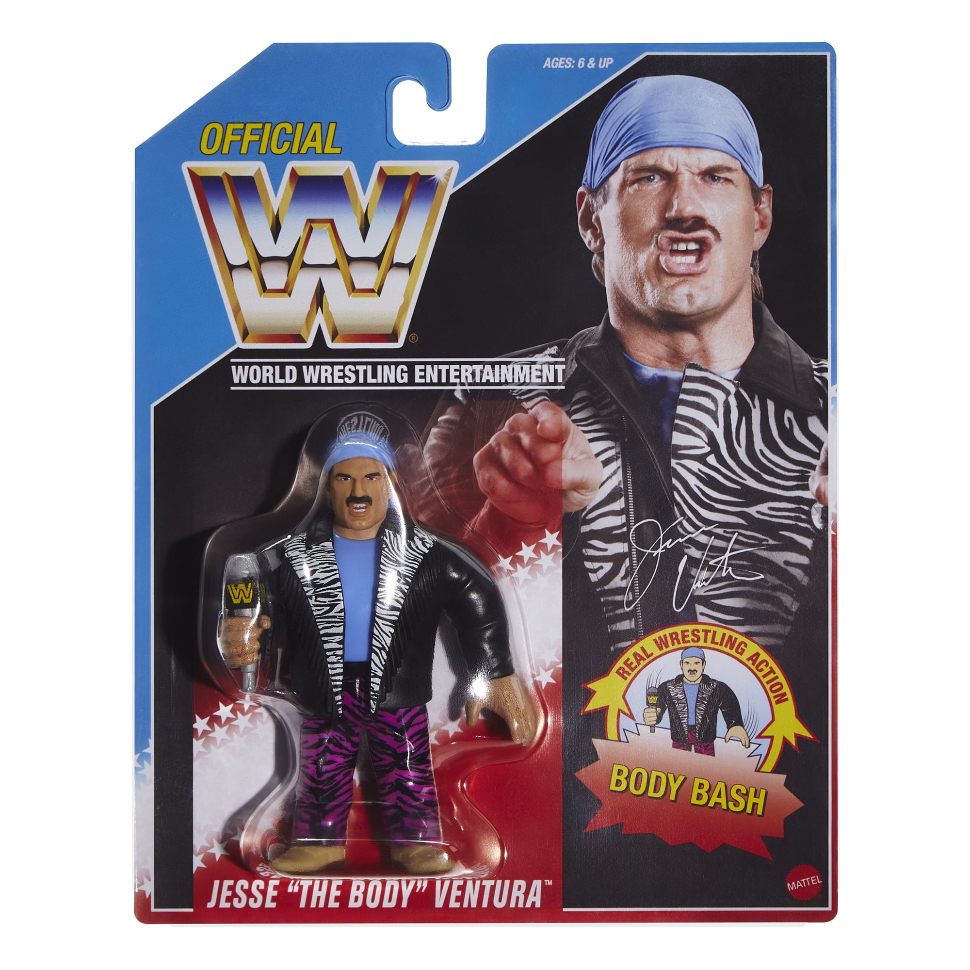 Jesse Ventura - WWE 2026 Retros (Wave 1) Ringside Exclusive Mattel WWE Toy Wrestling Action Figure
