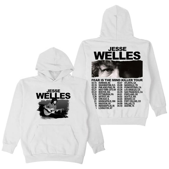 Jesse Welles Fear Is The Mind Killer Tour 2025 Hoodie Long Sleeve Streetwear Women Men Hooded Sweatshirt