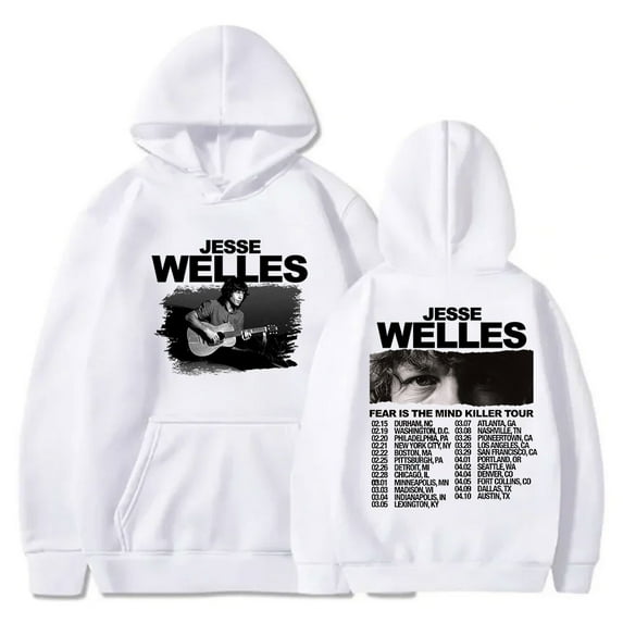 Jesse Welles Fear Is The Mind Killer Tour Hoodies Women Men Fashion Streetwear Sweatshirts Pullovers